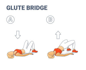 Female Glute Bridge Strength Exercise For Runners